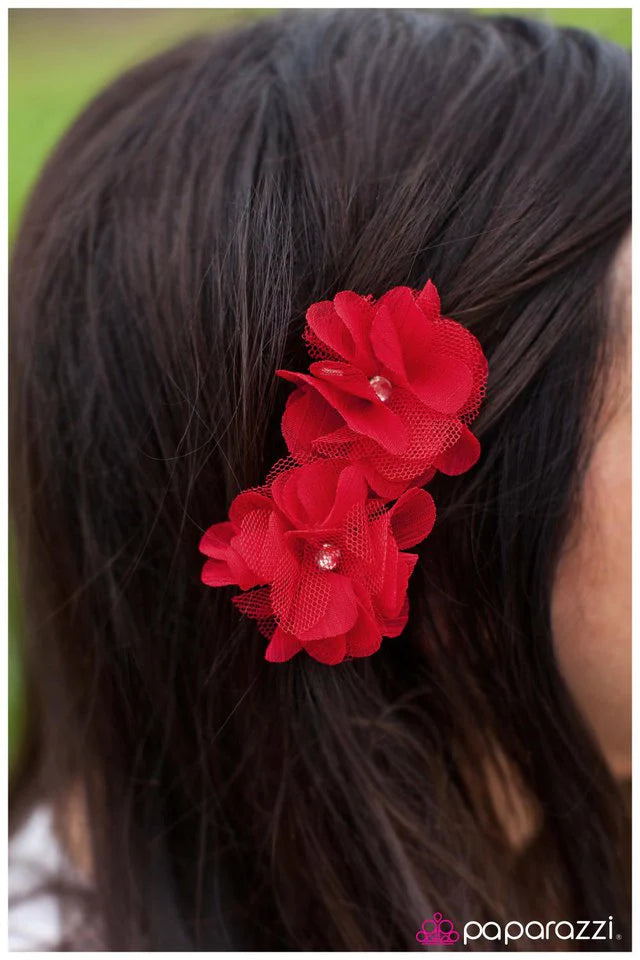 Paparazzi Hair Accessories ~ Second Chance - Red