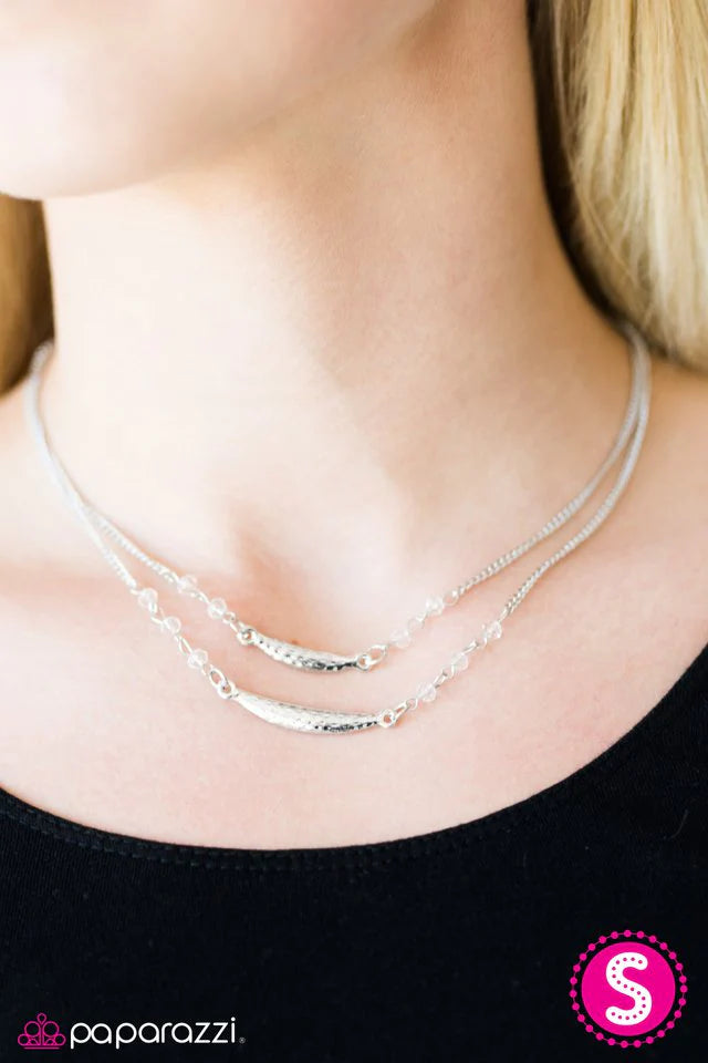 Paparazzi Necklace ~ Tropical Getaway - White