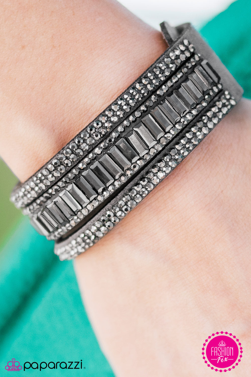 Paparazzi Bracelet ~ First Class Shimmer - Silver