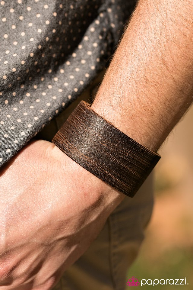 Paparazzi Bracelet ~ Summer Backpacking - Brown