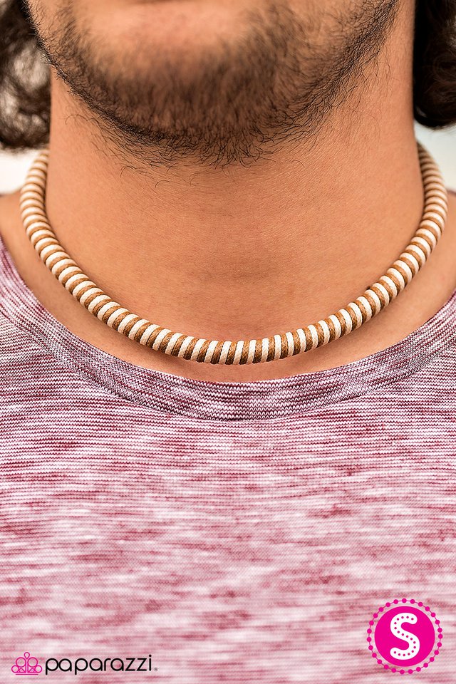 Collar Paparazzi ~ Deja que el mar te libere - Marrón