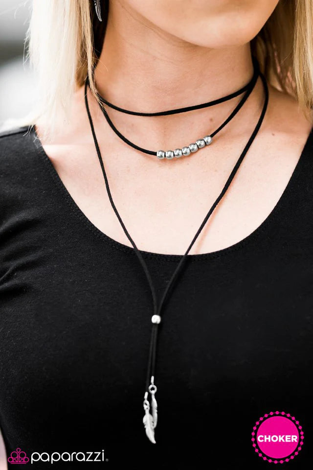 Paparazzi Necklace ~ Wind Walkin - Black