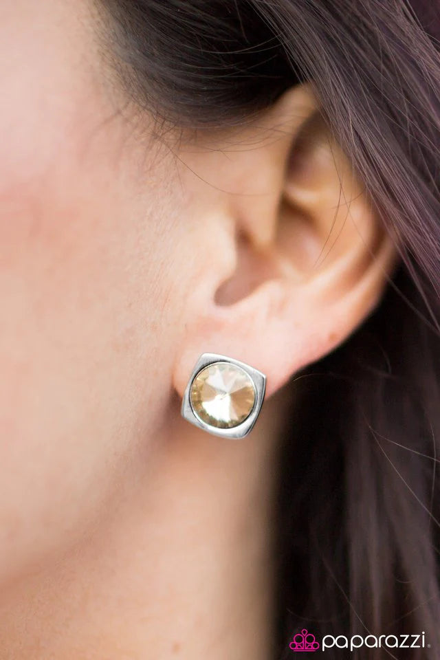 Pendiente Paparazzi ~ Keep On Sparkling - Marrón