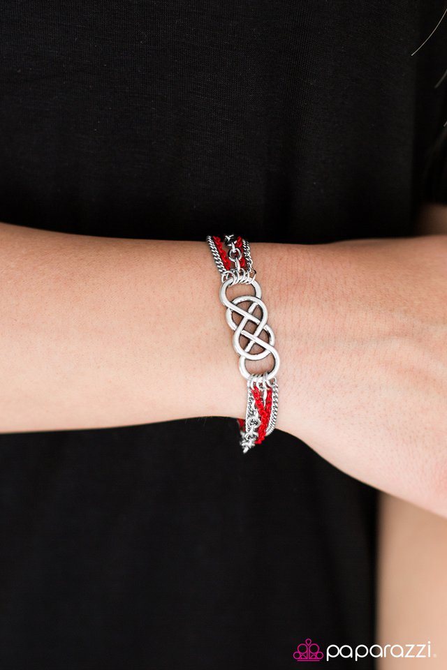 Paparazzi Bracelet ~ Colorful Collaboration - Red