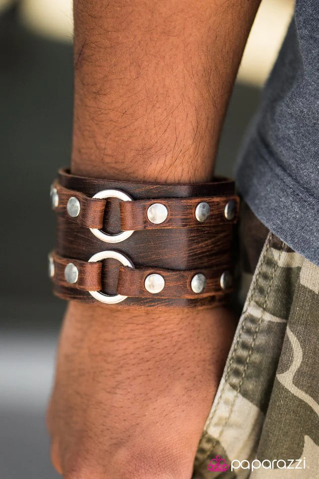 Paparazzi Bracelet ~ Rogue Rider - Brown