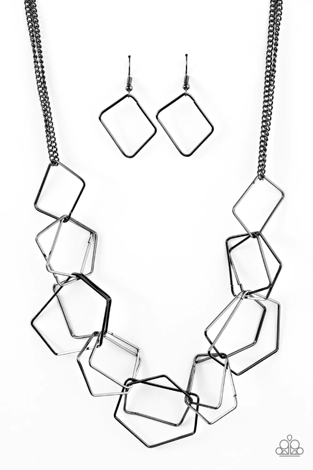 Paparazzi Necklace ~ Industrial Chaos - Black