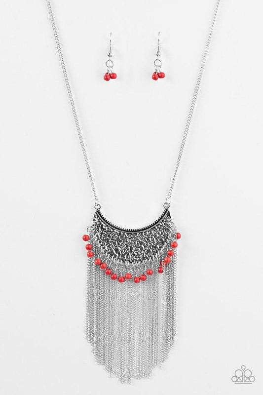 Paparazzi Necklace - Desert Dancer - Red