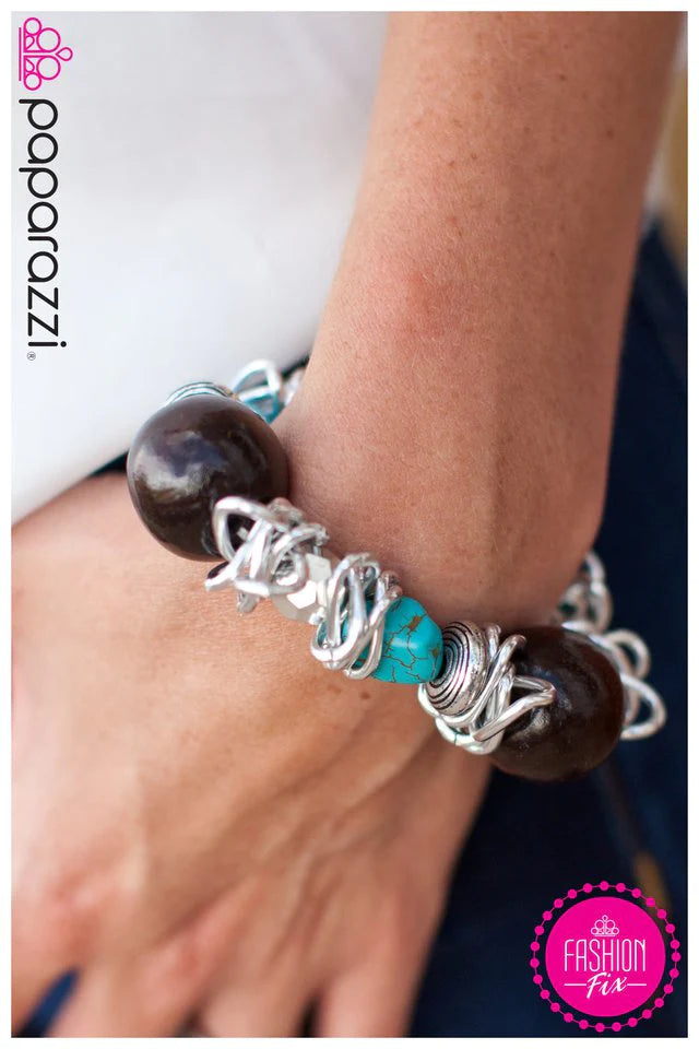 Pulsera Paparazzi ~ Rain Dance Rhapsody - Azul