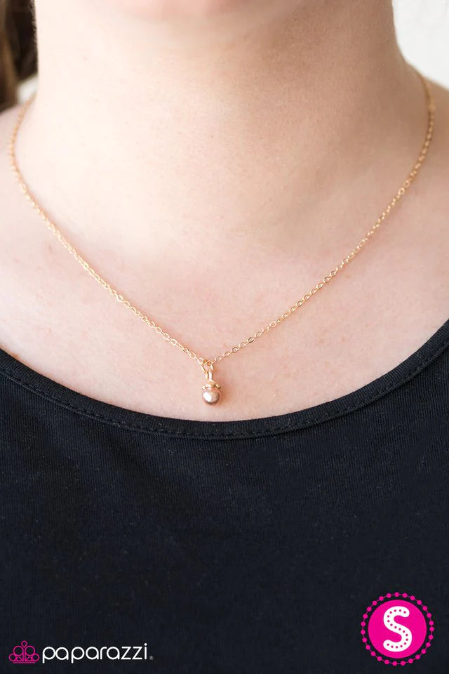 Collar Paparazzi ~ El mundo es tu ostra - Marrón