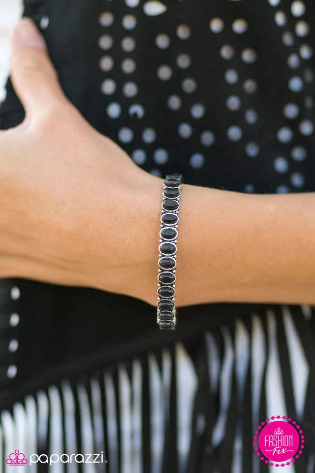 Paparazzi Bracelet ~ Mojave Rainbow - Black