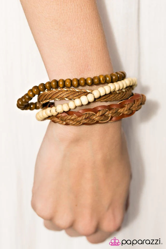 Paparazzi Bracelet ~ How WOOD It Be? - Brown