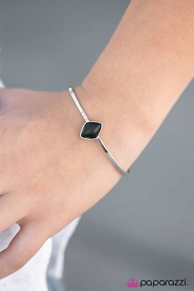 Paparazzi Bracelet ~ Sticks and SANDSTONES - Black