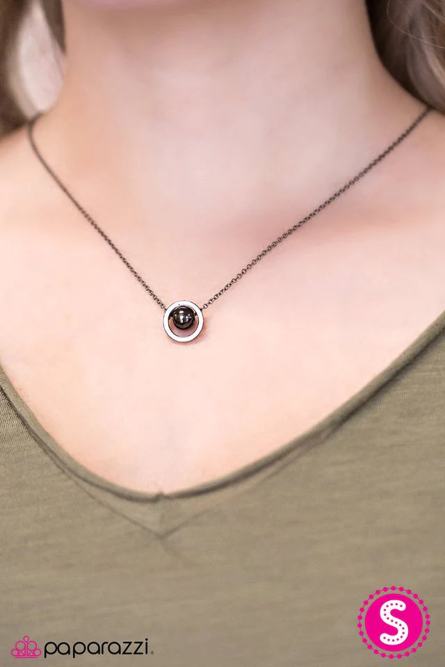 Paparazzi Necklace ~ Stay Centered - Black