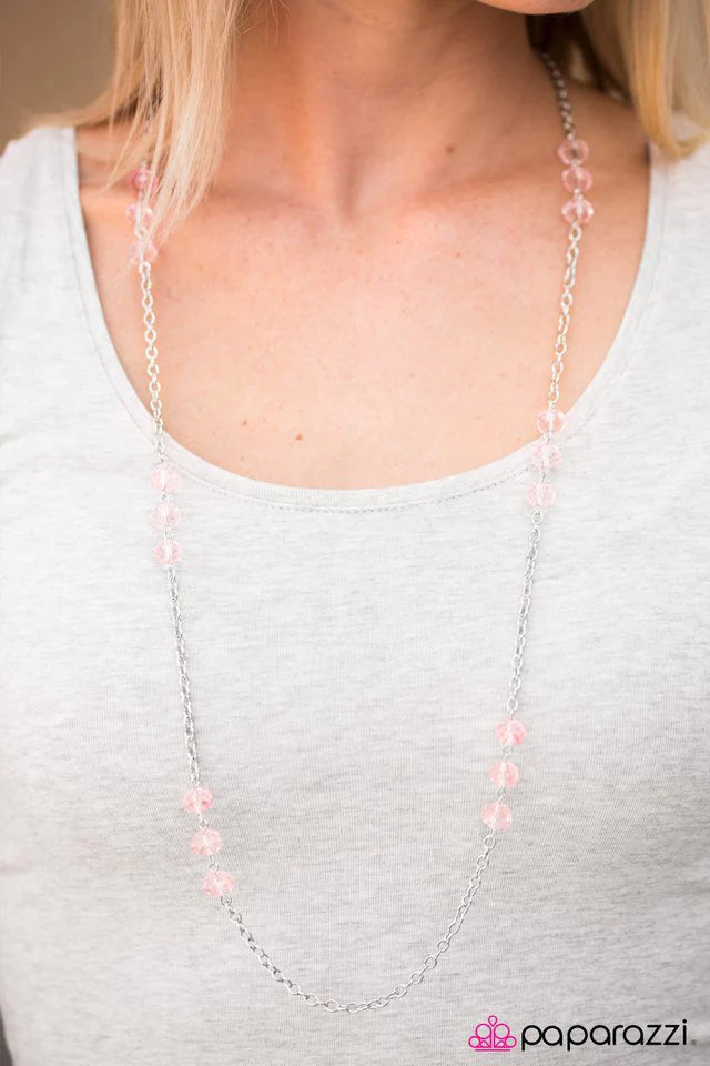 Paparazzi Necklace ~ Glitzy-est Of Them All - Pink