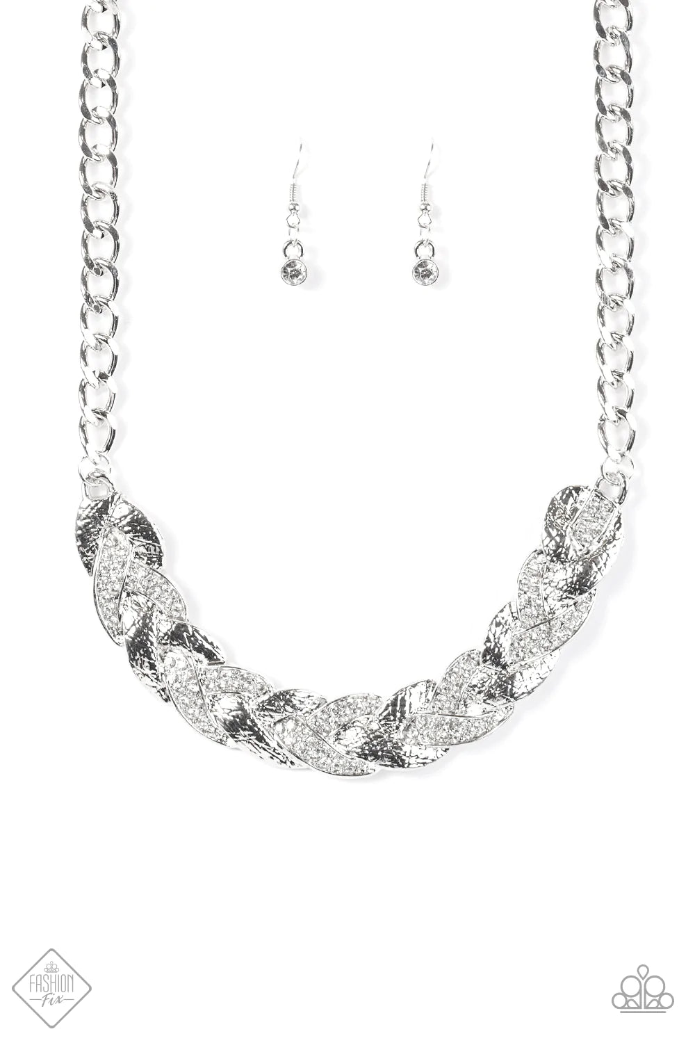 Paparazzi Necklace ~ Blind Side - White