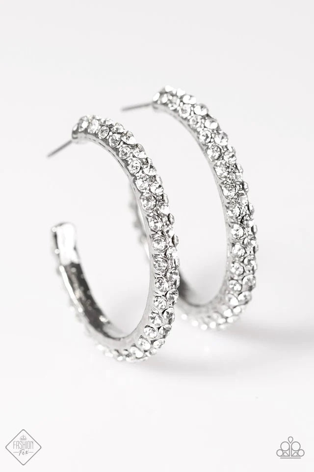 Pendiente Paparazzi ~ ¡Hazlo TRIPLE! - Blanco