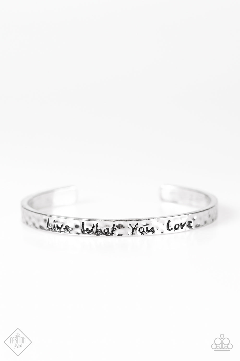 Paparazzi Bracelet ~ Live Your Life - Silver