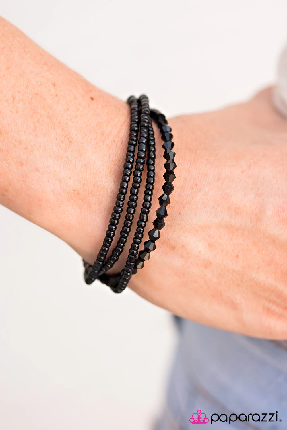 Paparazzi Bracelet ~ Seeing Is BEAD-lieving - Black