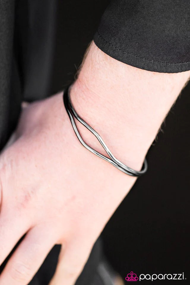 Paparazzi Bracelet ~ Moonlight On The Nile - Black