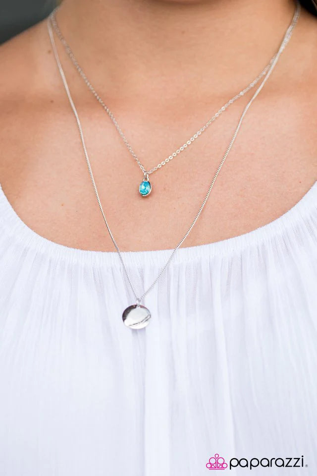 Paparazzi Necklace ~ Precious Gem - Blue