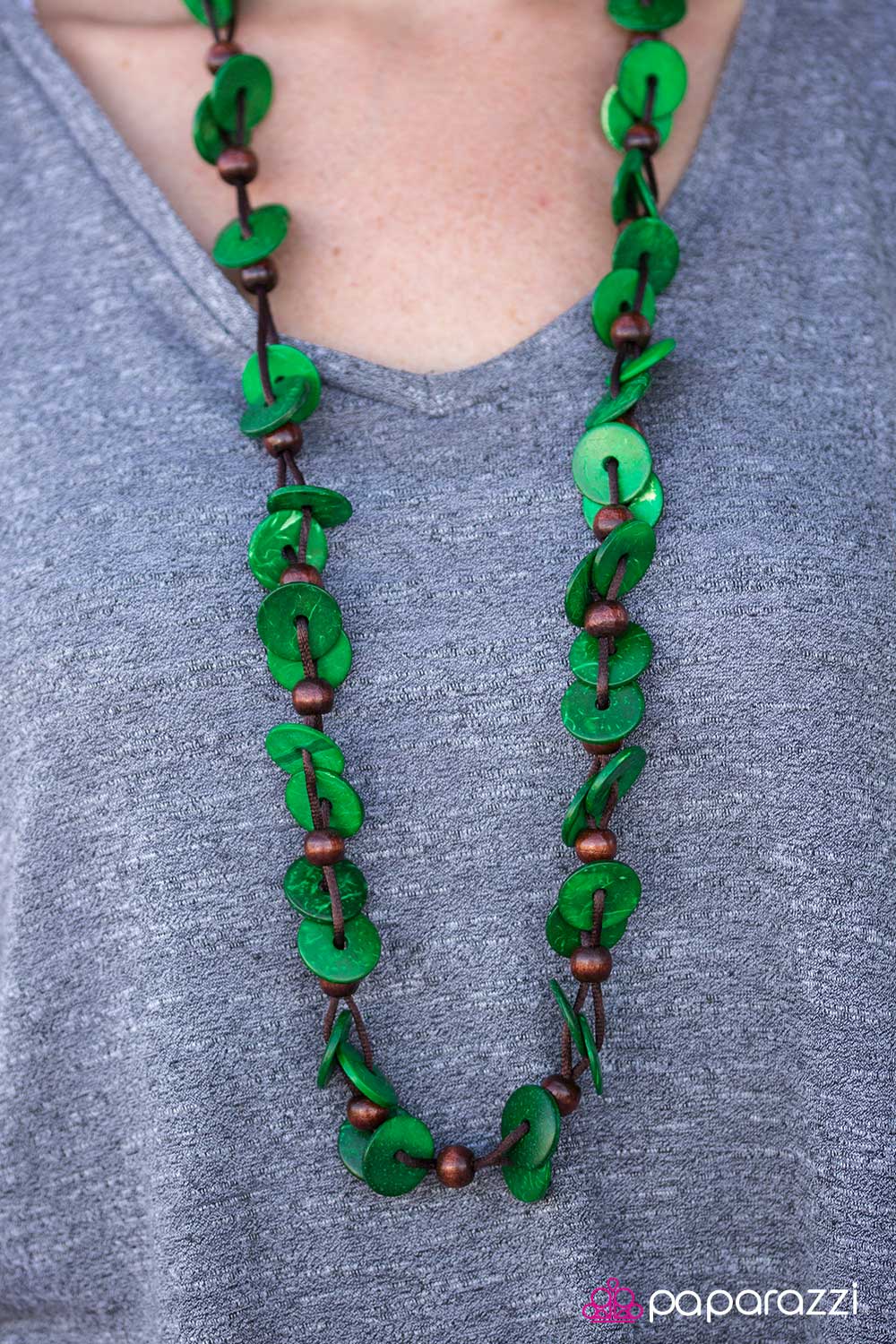 Collar Paparazzi ~ Carnaval del Caribe - Verde