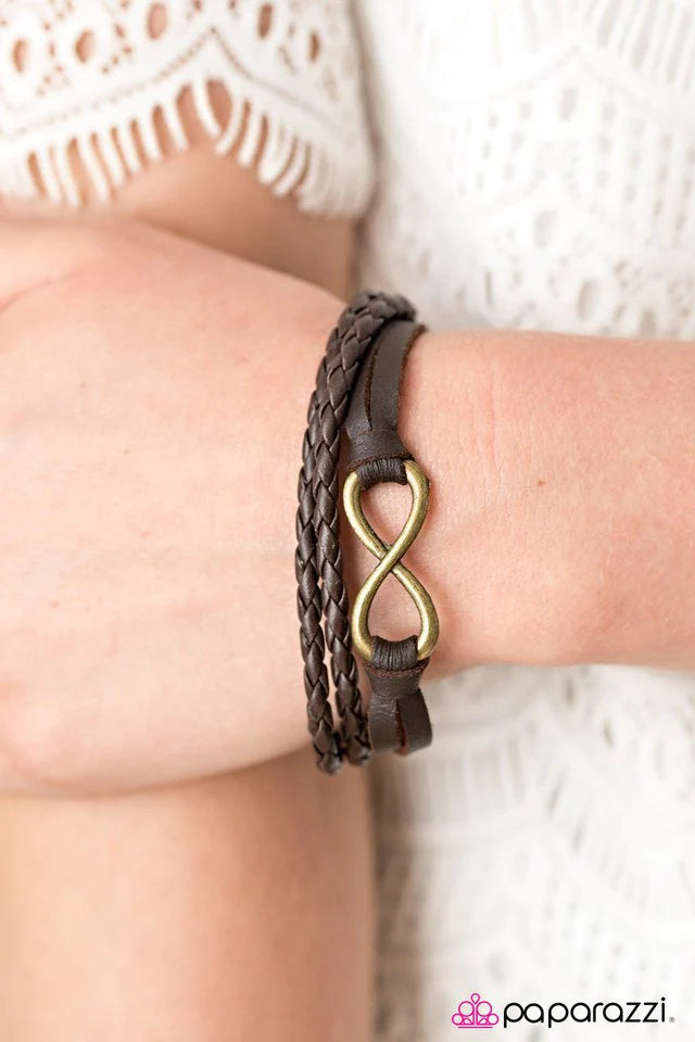 Paparazzi Bracelet ~ Together Forever - Brass