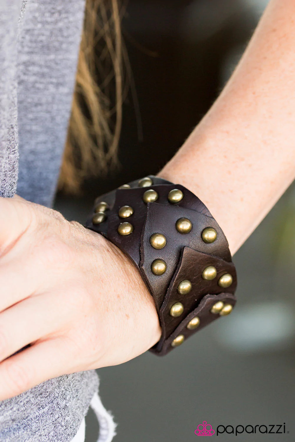 Paparazzi Bracelet ~ Piece Together - Brown