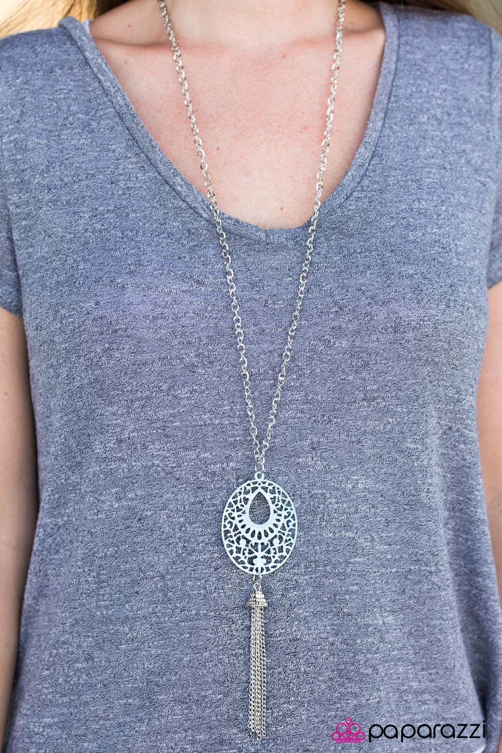 Collar Paparazzi ~ Ventana al mundo - Azul