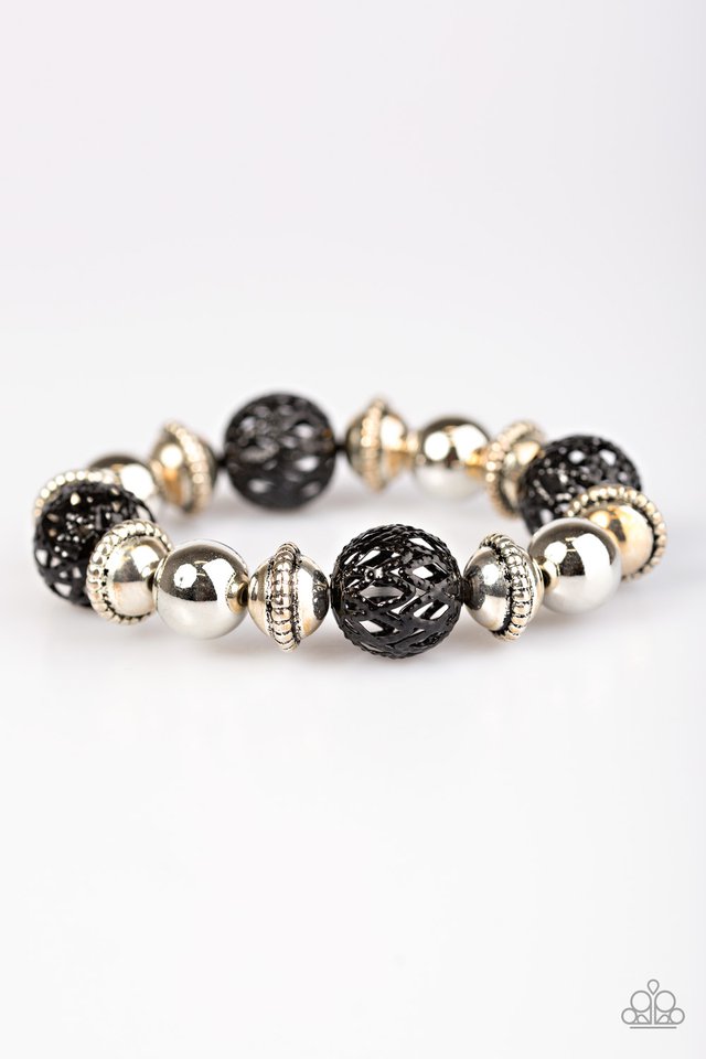 Pulsera Paparazzi ~ Navegación de verano - Negro