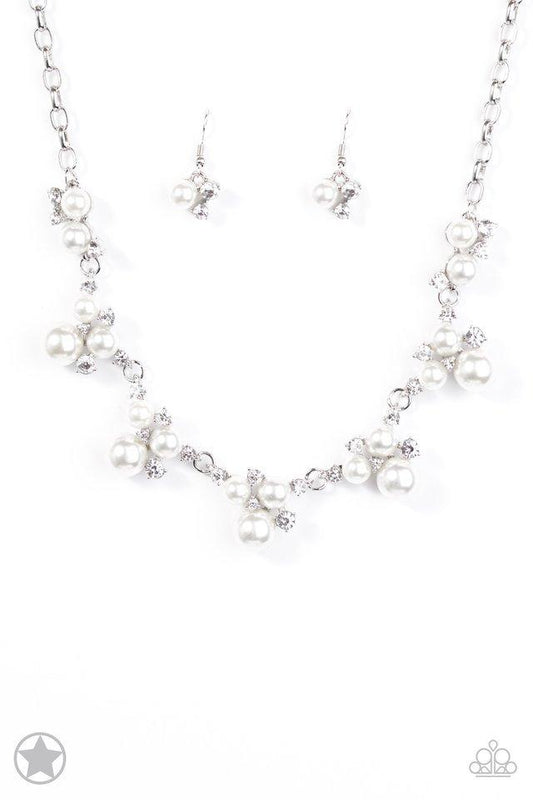 Paparazzi Necklace Blockbuster - Toast to Perfection - White