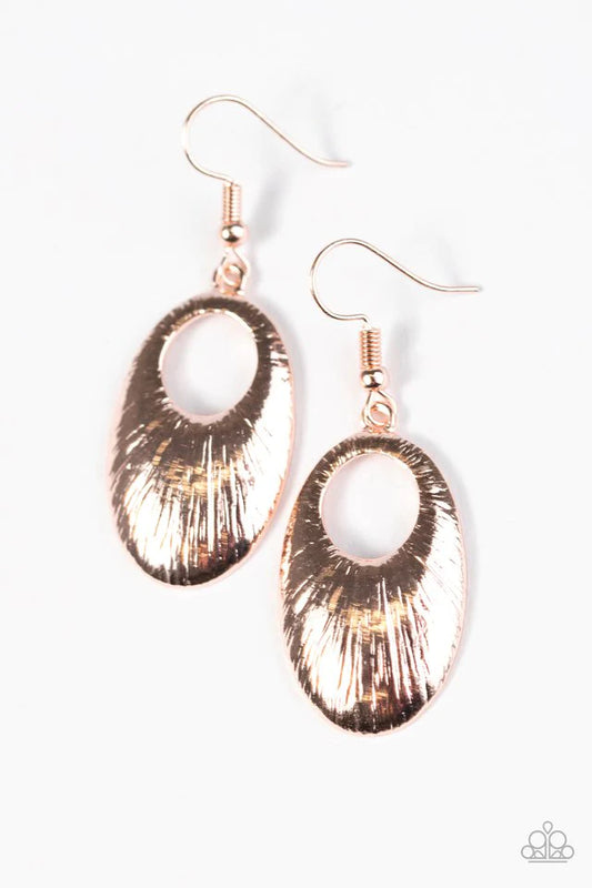 Paparazzi Earring ~ Now Ive SHEEN Everything!- Rose Gold