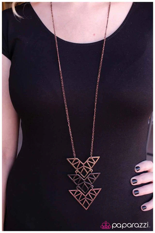 Paparazzi Necklace ~ All Signs Point to Yes - Copper
