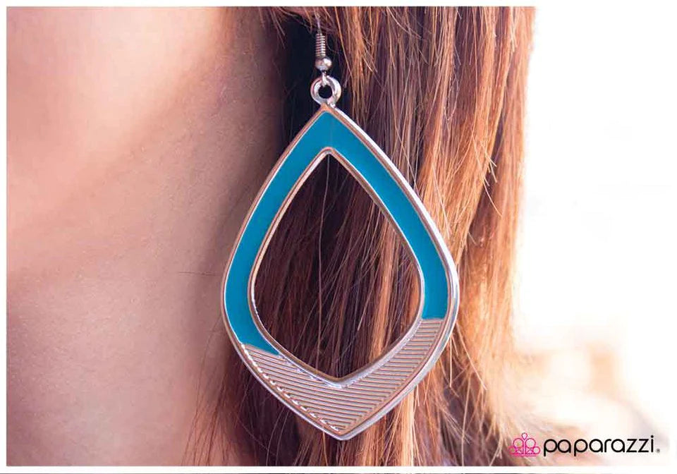 Pendiente Paparazzi ~ Doble inmersión - Azul