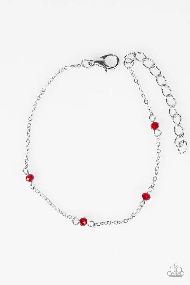 Paparazzi Bracelet ~ A Pinch Of Sparkle - Red