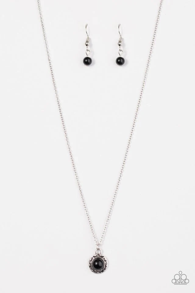 Paparazzi Necklace ~ Wildflower Waltz - Black