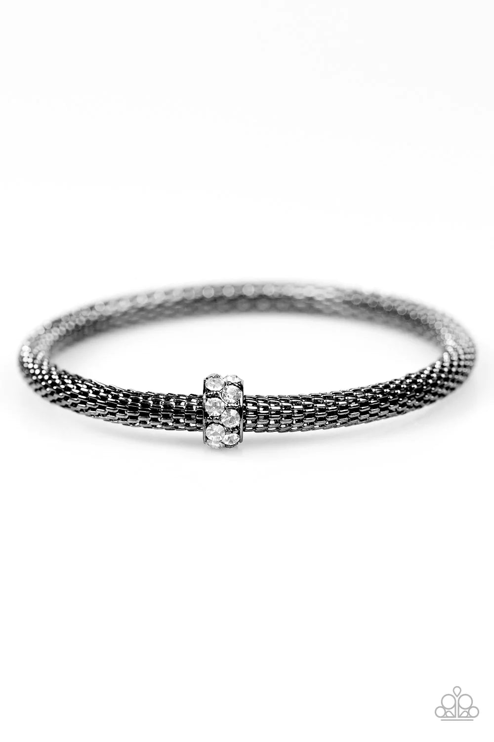 Pulsera Paparazzi ~ ¿CACHE o tarjeta? - Negra