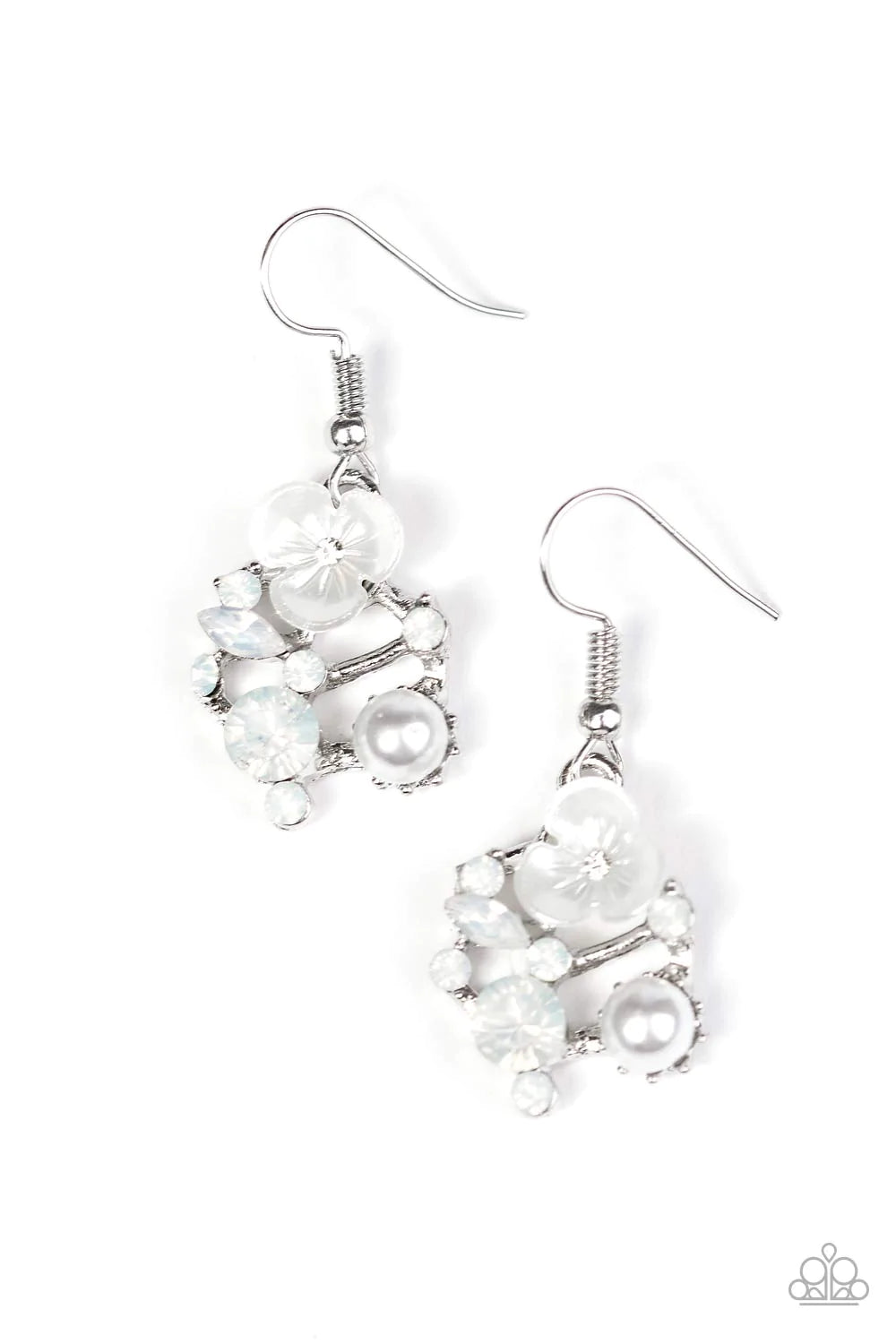 Paparazzi Earring ~ Ever Enchanted - White