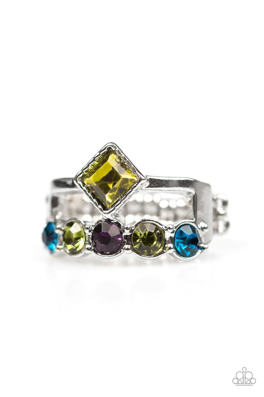 Paparazzi Ring ~ Gone With The Glitter - Multi