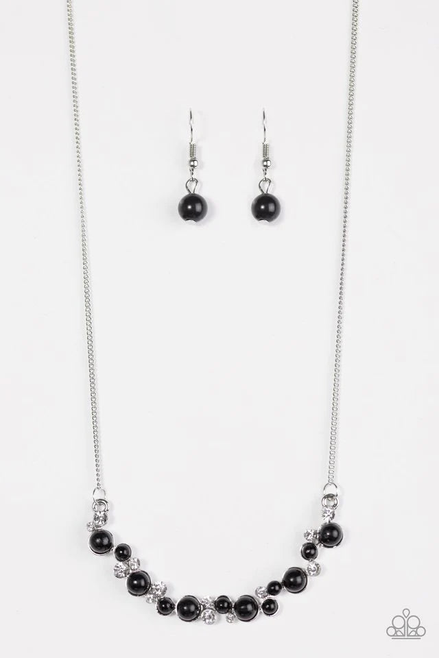 Paparazzi Necklace ~ Commander In SPARKLE - Black