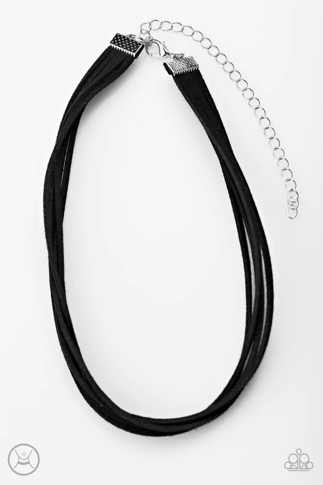 Paparazzi Necklace ~ Here, Kitty Kitty - Black