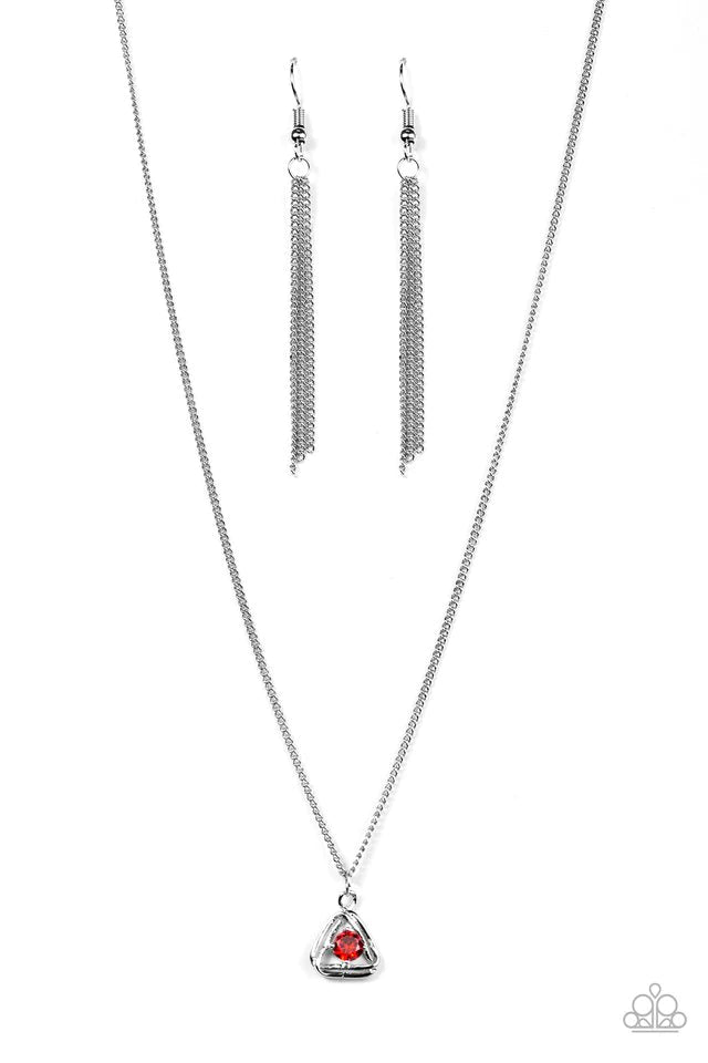 Paparazzi Necklace ~ Prismatic Princess - Red