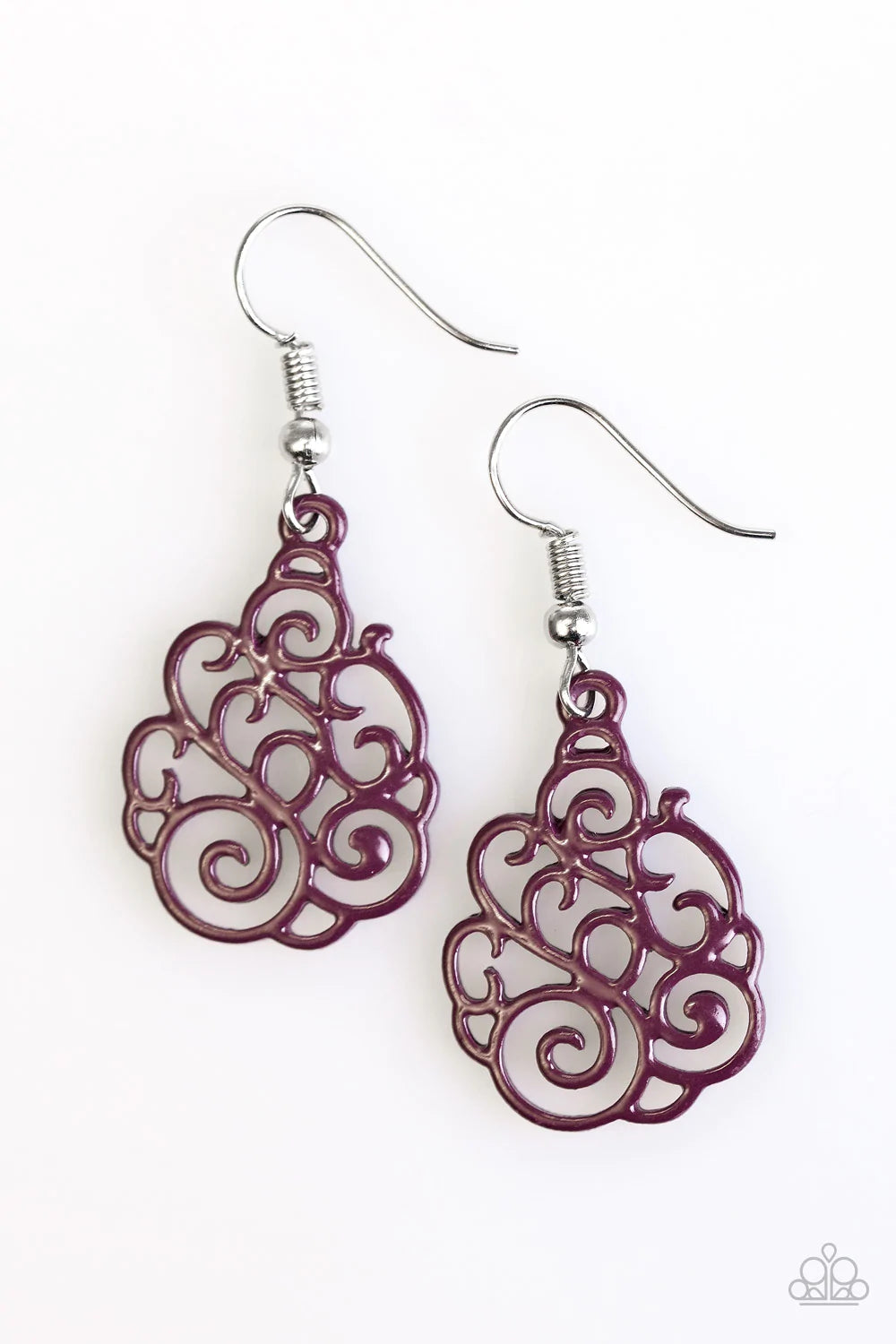 Paparazzi Earring ~ Happy DAZE - Purple
