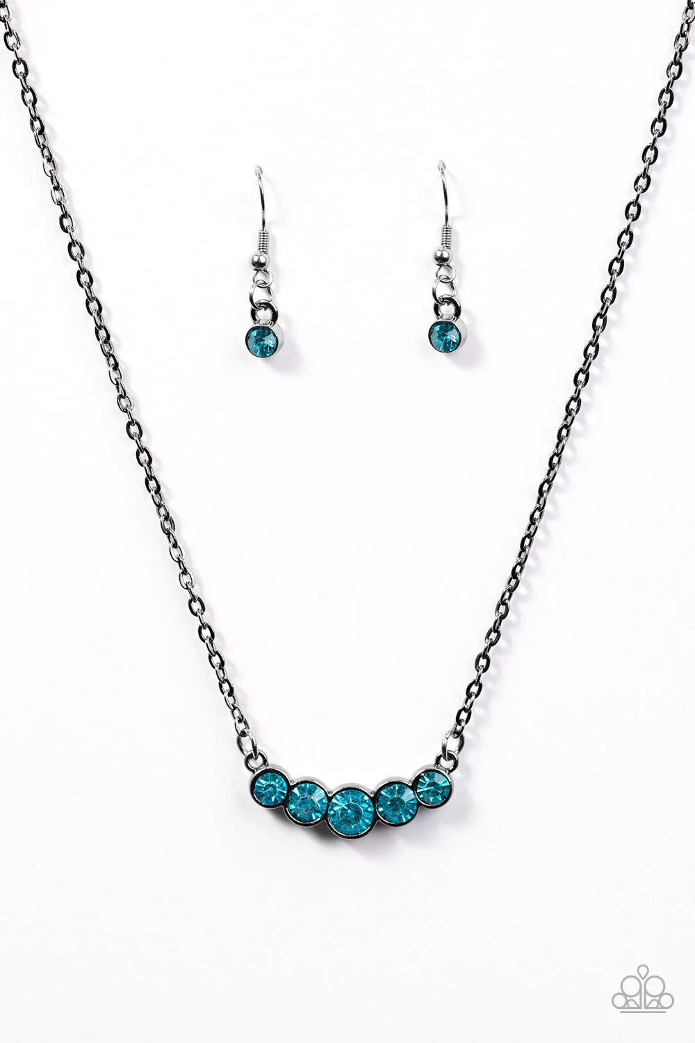 Collar Paparazzi ~ Hablando de brillo - Azul