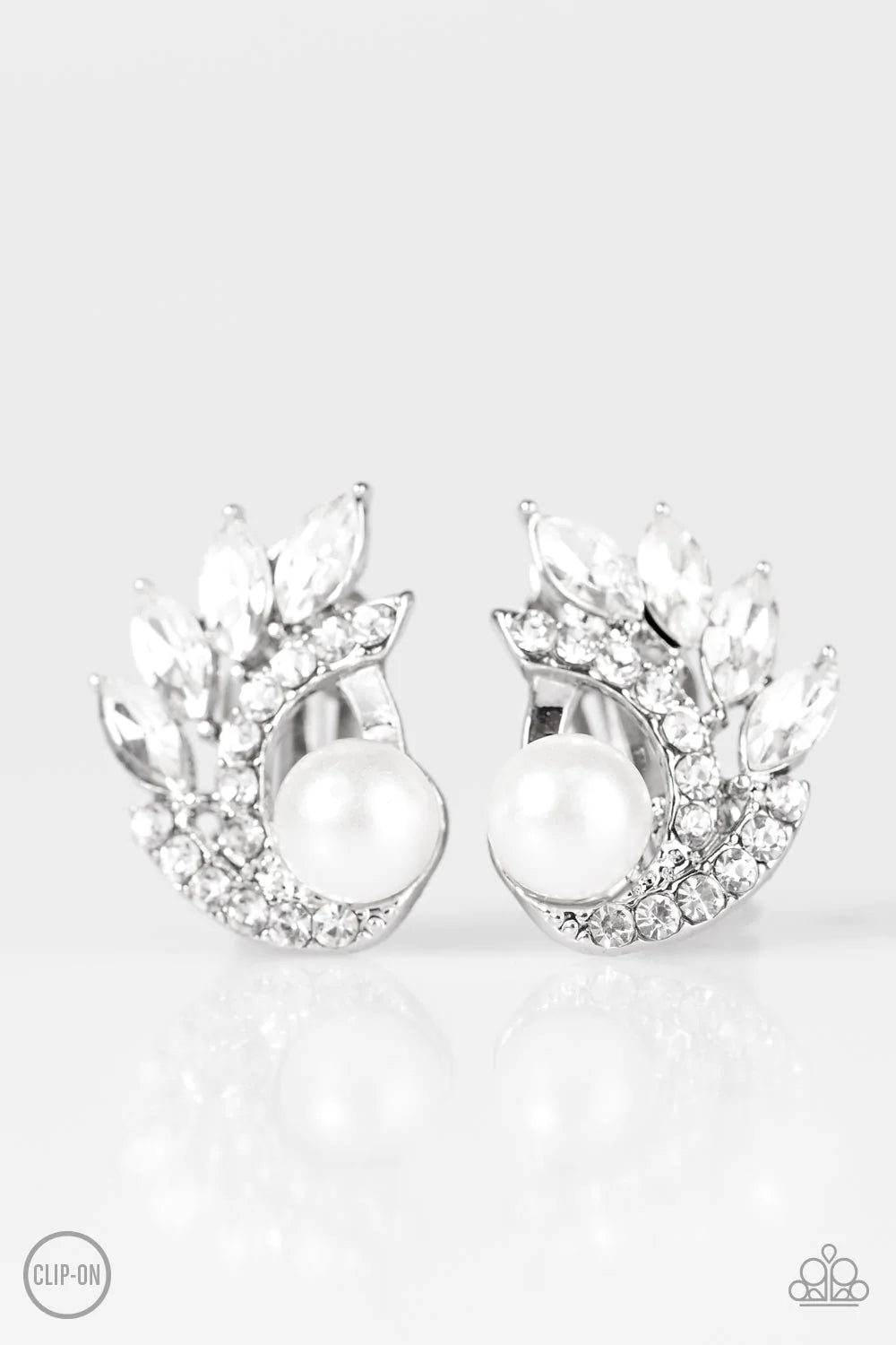 Pendiente Paparazzi ~ Radical Shine - Blanco