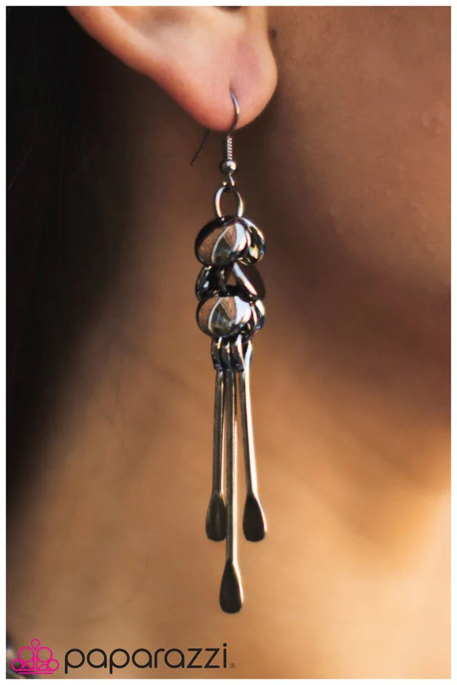 Pendiente Paparazzi ~ Keep Meed - Negro