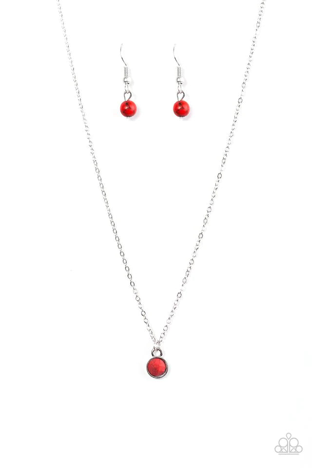 Paparazzi Necklace ~ Creek Cadence - Red