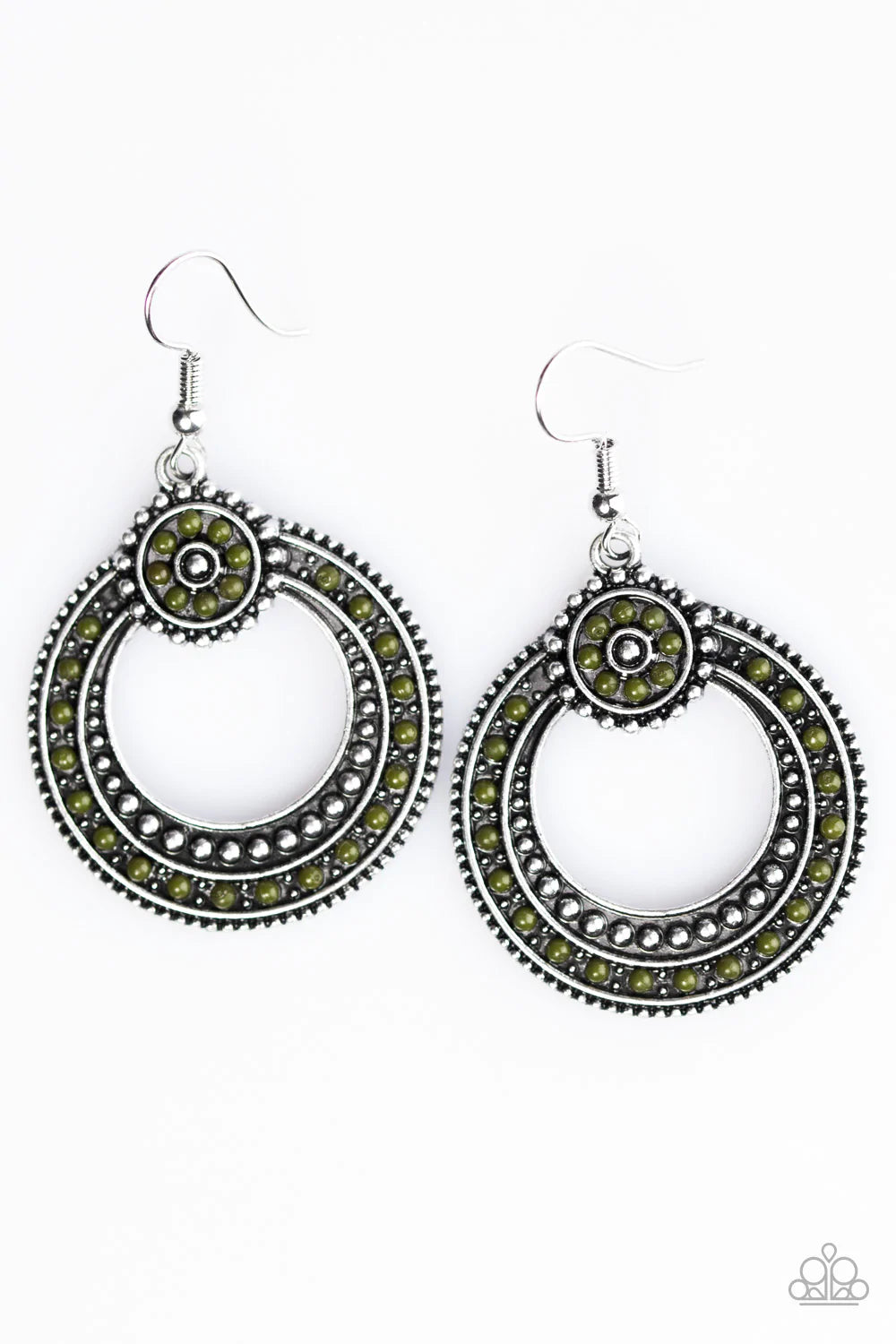 Pendiente Paparazzi ~ Costas coloridas - Verde