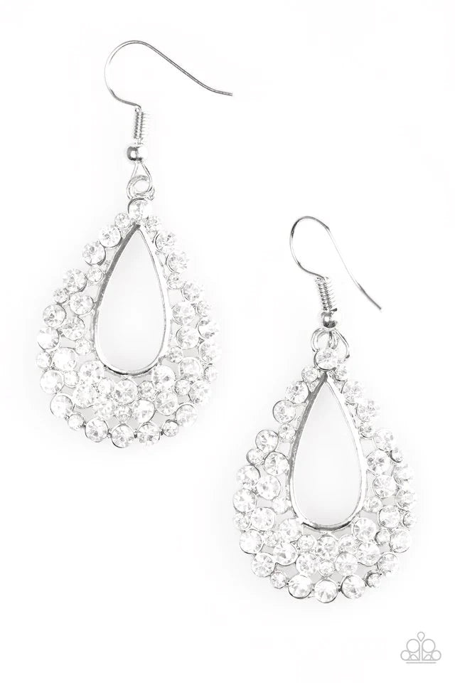 Pendiente Paparazzi ~ GLAM About Town - Blanco