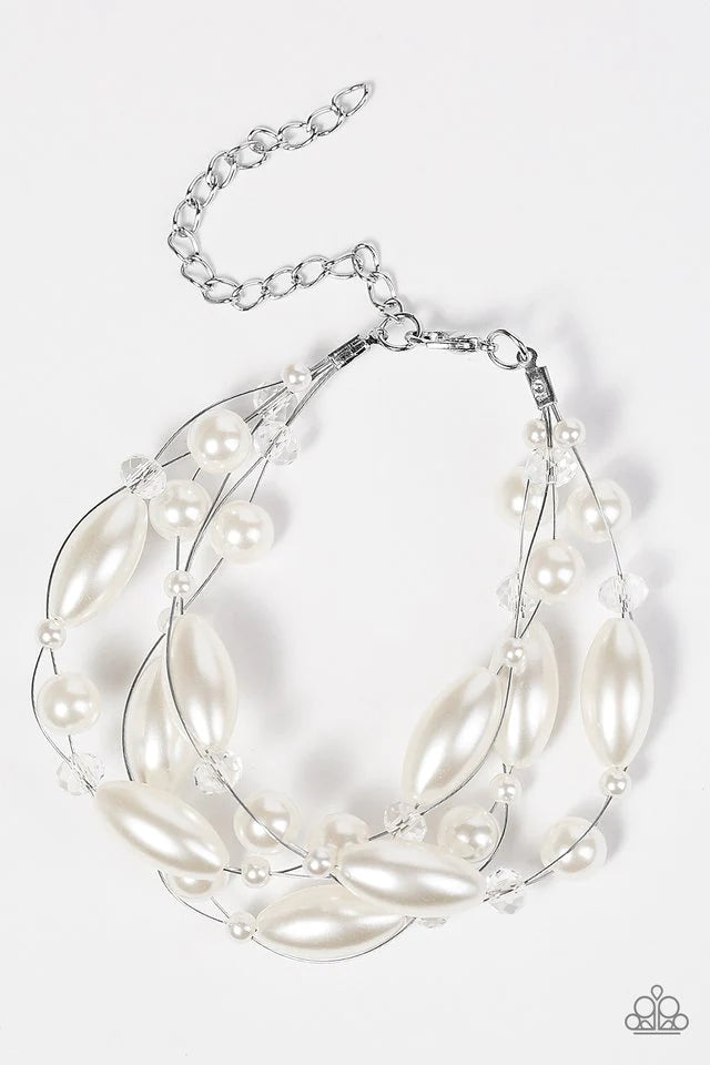 Pulsera Paparazzi ~ Luego viene el matrimonio - Blanco
