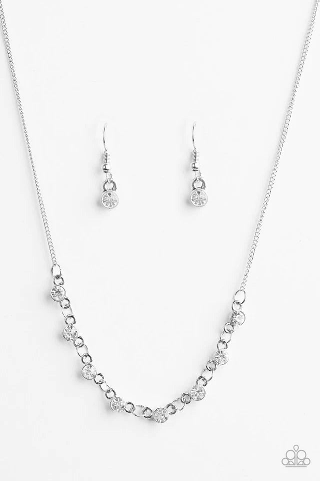 Paparazzi Necklace ~ Stay Sparkly - White